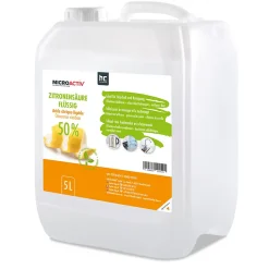 Microactiv Acide Citrique Liquide 50% Détartrant Polyvalent 96 x 5 L, Et Économique