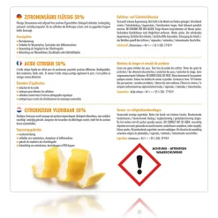 Microactiv Acide Citrique Liquide 50% Détartrant Polyvalent 1 x 5 L, Et Économique