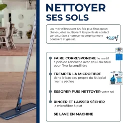 Microfibre balai mains sèches Clic système Starwax