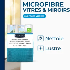 Microfibre pour vitres et miroir Starwax
