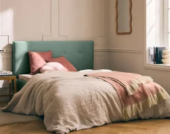 Monet - lit - 160x200 - sommier inclus - en tissu - Best Mobilier