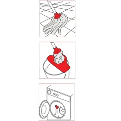 Mop, serpillère à franges pour balai, tête de balai, recharge lave sol, tête de rechange en microfibre, 150 gr