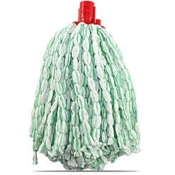 Mop, serpillère à franges pour balai, recharge vadrouille, tête de rechange de balai en microfibre super absorbante -Hauteur 30 cm
