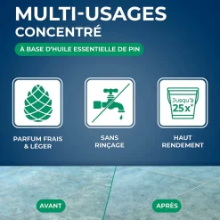 Nettoyant assainissant multi-usages senteur pin des landes Starwax 5L