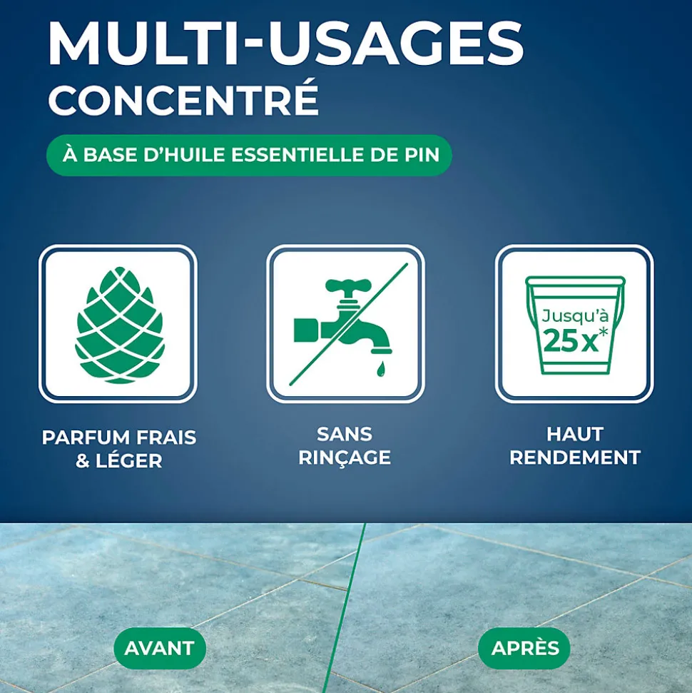 Nettoyant assainissant multi-usages senteur pin des landes Starwax 5L