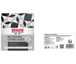 Nettoyant carrelages au savon de Marseille Spado 1L