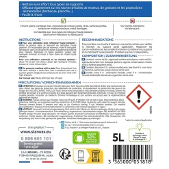Nettoyant décrassant toitures, murs et sols gros nettoyage Starwax 5L