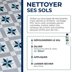 Nettoyant doux sol intérieurs Starwax 1L