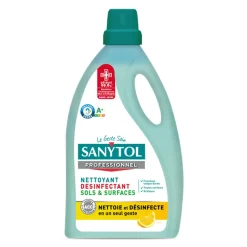 Nettoyant désinfectant sols et surfaces citron Sanytol 5L
