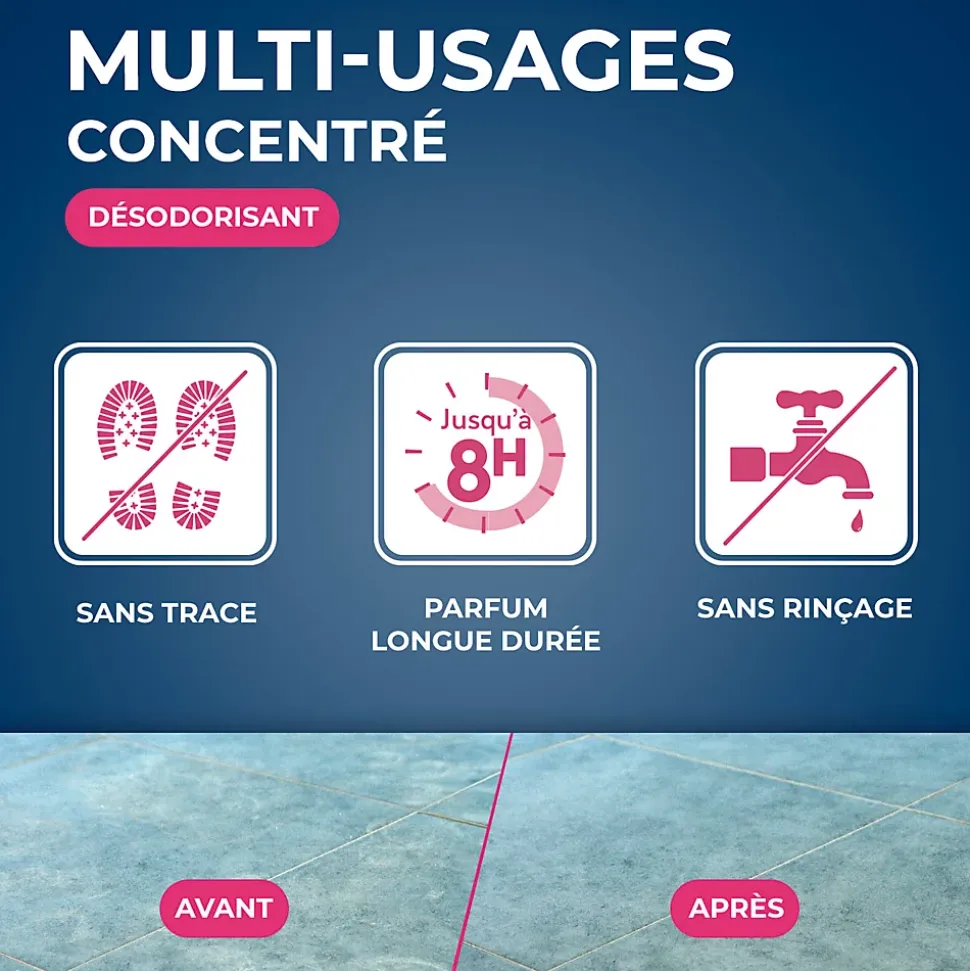 Nettoyant désodorisant multi-usages senteur fleur des bois Starwax 1L