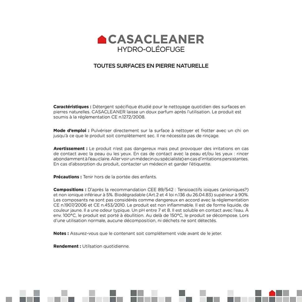 Nettoyant Pierre Naturelle extérieur et intérieur CASA LINEA 500 Ml