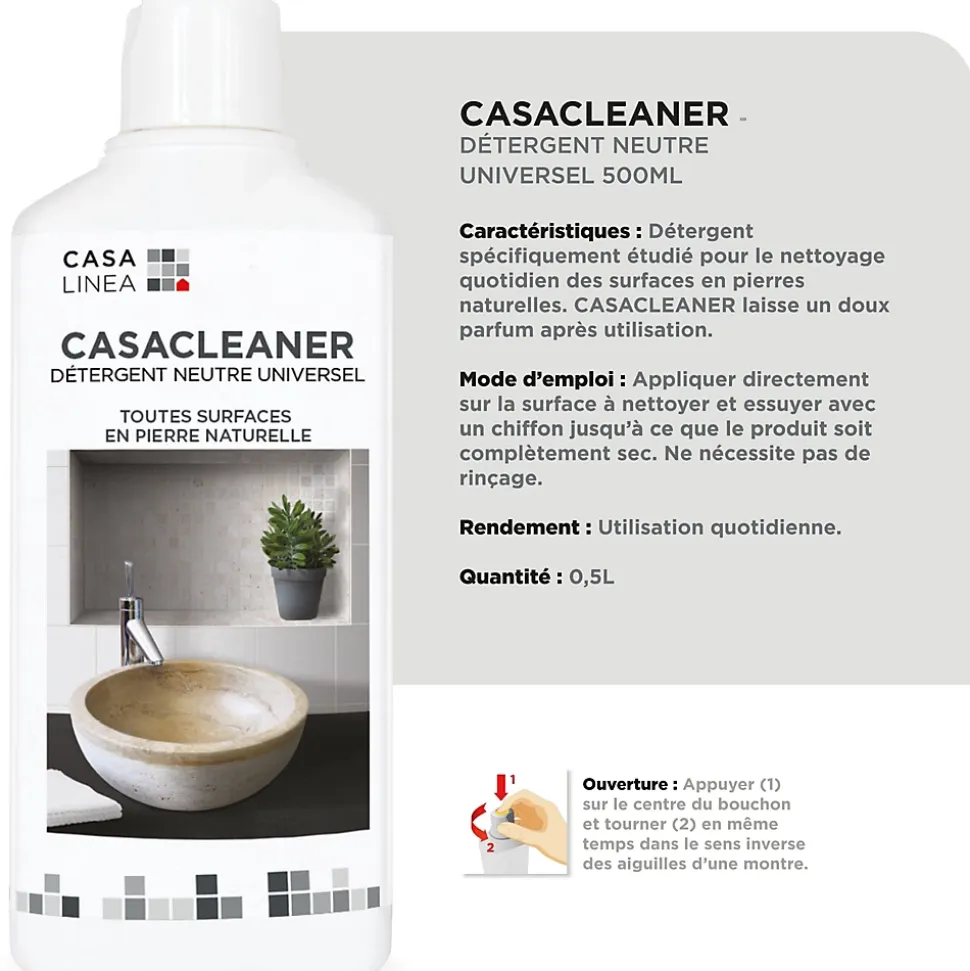 Nettoyant Pierre Naturelle extérieur et intérieur CASA LINEA 500 Ml