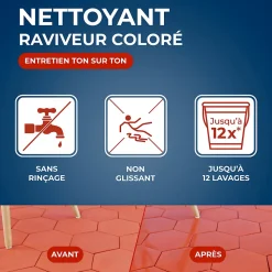 Nettoyant raviveur tomettes et terres cuites Starwax 1L