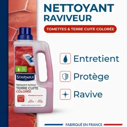 Nettoyant raviveur tomettes et terres cuites Starwax 1L