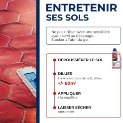 Nettoyant raviveur tomettes et terres cuites Starwax 1L