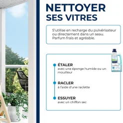 Nettoyant spécial vitres anti-traces à l'alcool Starwax 1L