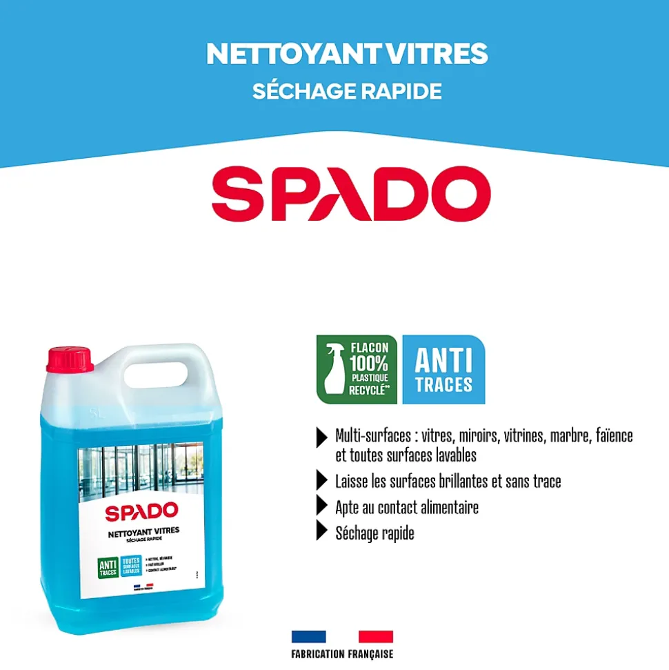 Nettoyant vitres - séchage rapide 5L Sapdo