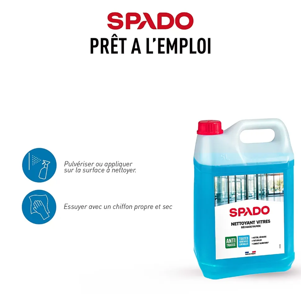 Nettoyant vitres - séchage rapide 5L Sapdo