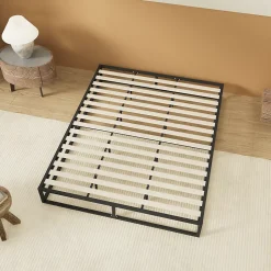 November Sleep Lit 180 x 200 cm - Cadre en acier - Lattes en bois