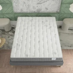 November Sleep Matelas Ressorts Ensachés 140x200 cm GALICE, Accueil Mémoire De Forme, 25 Cm D'épaisseur