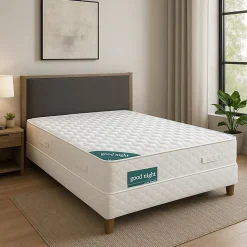 Nuits D'or Goodnight 100x200 Matelas - Mousse Aertec+ 35 Kg/m3 - Hauteur 21 cm - Soutien Ferme - (100x200)