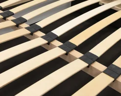 Orane - lit coffre - 180x200 cm - en tissu bouclette - Best Mobilier