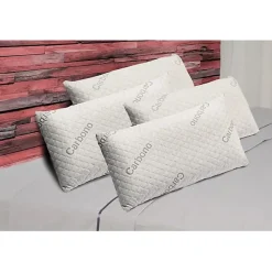 Oreiller - ECCOX - Carbone - 70 x 40 cm - Fermeté Moyenne - Housse Amovible