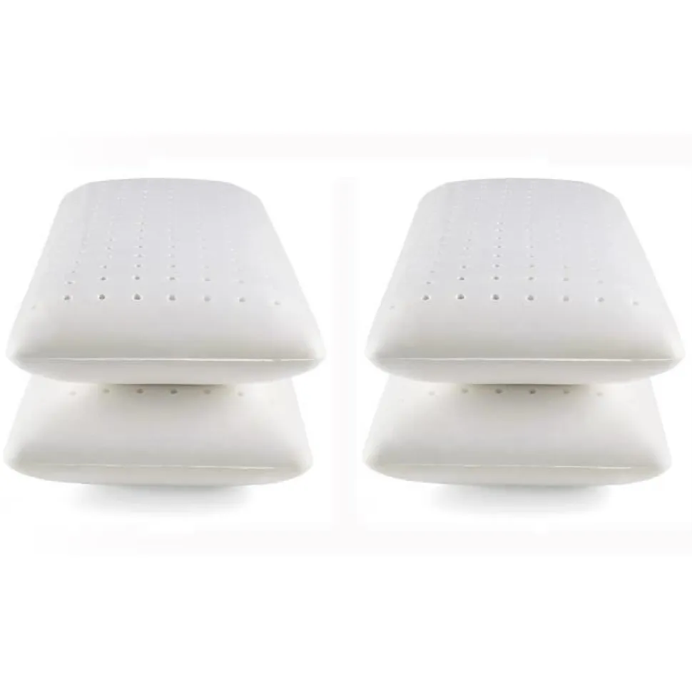 Oreiller - ECCOX - Pack de 4 - 90x40 cm - Mousse à mémoire - Fermeté moyenne - Anti-acariens