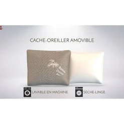 Oreiller au Charbon de Bambou Herzberg HG6050-BC