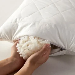 Oreiller carré en laine, 80 x 80 cm - HOMESCAPES