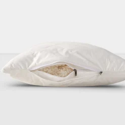 Oreiller carré en laine, 80 x 80 cm - HOMESCAPES