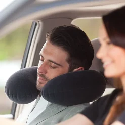 Oreiller de voyage floque - Intex