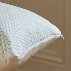 Oreiller double-face à mémoire de forme (60x40 cm - Blanc)