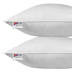 Oreiller en microfibre 80 x 80 cm - lot de 2 - HOMESCAPES