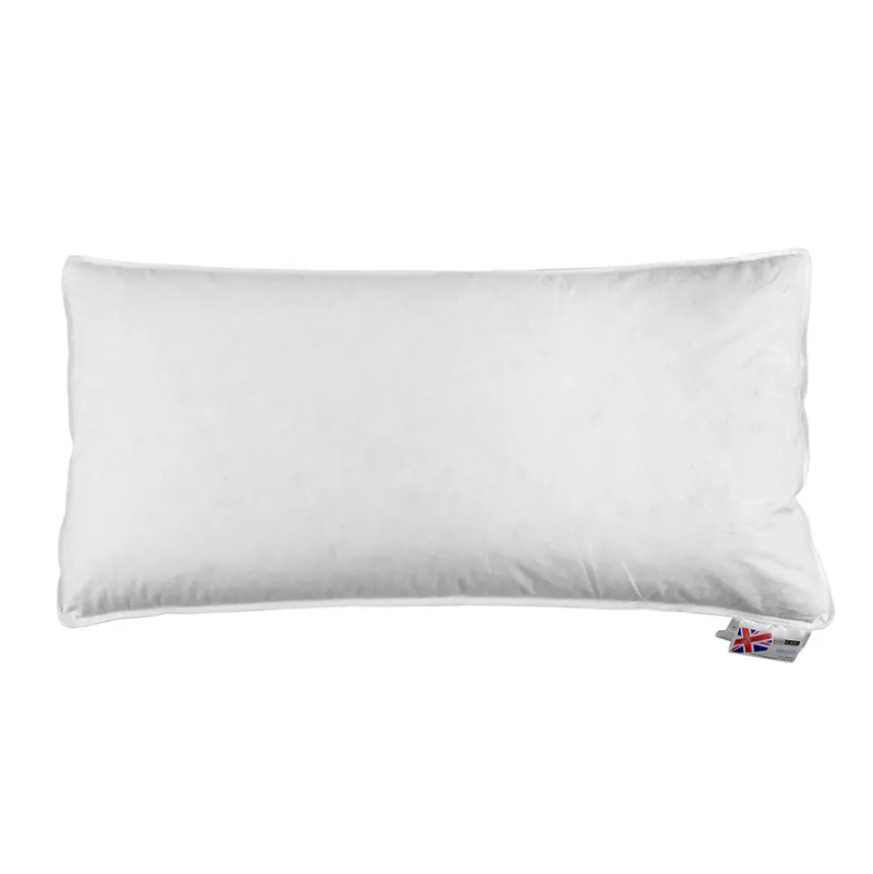 Oreiller en plumes et duvet de canard 40 x 80 cm - lot de 2 - HOMESCAPES