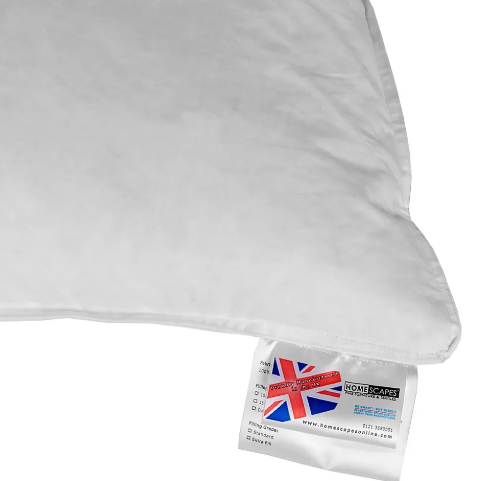 Oreiller en plumes et duvet d'oie 40 x 80 cm - HOMESCAPES