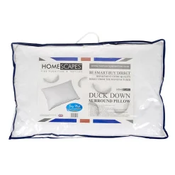 Oreiller en plumes et duvet de canard à double niveau de garnissage, 50 x 75 cm - HOMESCAPES