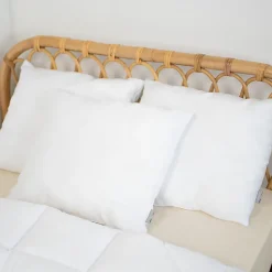 Oreiller en satin de coton moelleux fabrication française