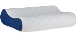 Oreiller ergonomique à mémoire de forme 50 x 36 x 10 cm blanc
