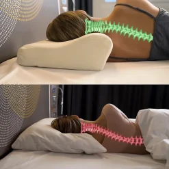 Oreiller ergonomique de luxe avec taie d'oreiller rafraîchissante 3 taies d'oreiller