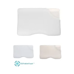 Oreiller ergonomique de luxe avec taie d'oreiller rafraîchissante 3 taies d'oreiller