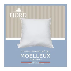 Oreiller Fjord Grand Hotel LESTRA moelleux coton satin 50x70