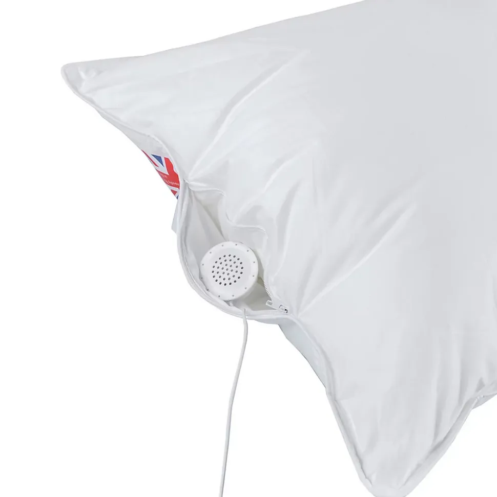 Oreiller musical en duvet et en plumes de canard ultra moelleux 50 x 75 cm - HOMESCAPES