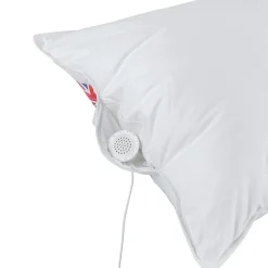 Oreiller musical en plumes de canard ultra gonflant et moelleux 50 x 75 cm - HOMESCAPES