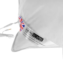 Oreiller musical en plumes de canard ultra gonflant et moelleux 50 x 75 cm - HOMESCAPES