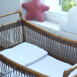 Oreiller plat en gaze de coton Jeanne