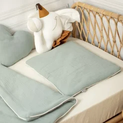 Oreiller plat en gaze de coton Jeanne