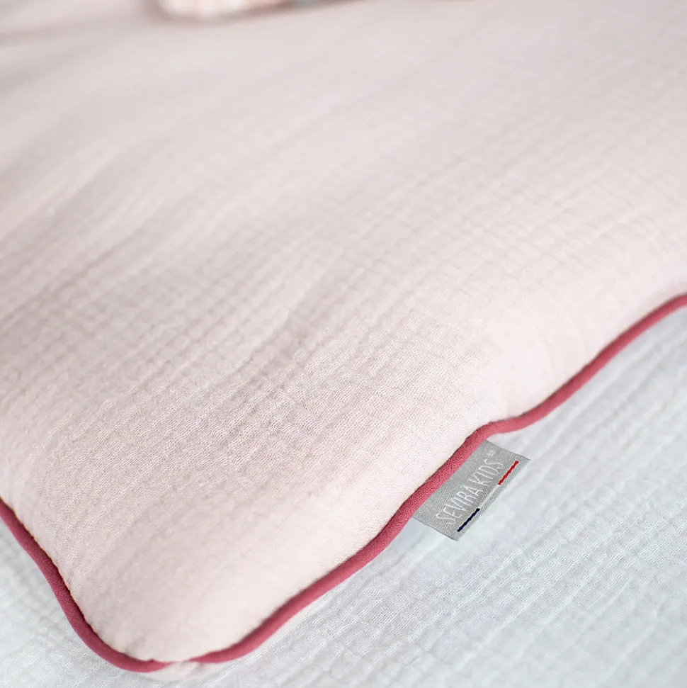 Oreiller plat en gaze de coton Jeanne