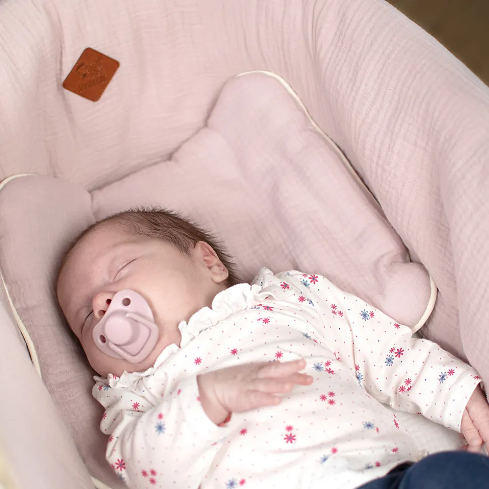 Oreiller plat en gaze de coton Jeanne