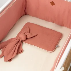 Oreiller plat en gaze de coton Jeanne